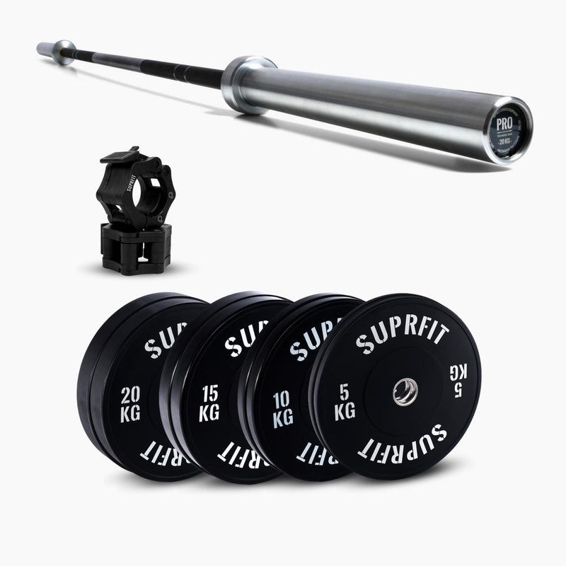 Suprfit Econ Bumper Plates White Logo Intermediate Set inkl. Pro