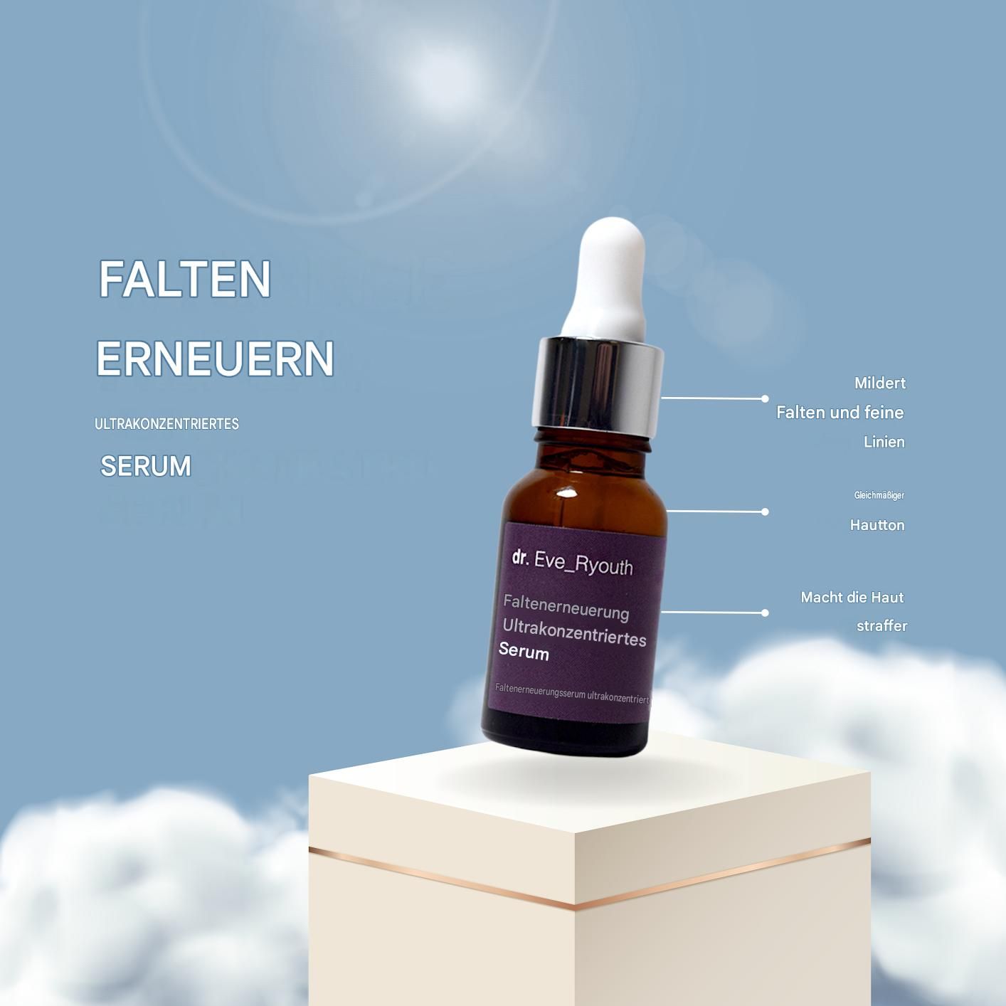 Dr. Eve_Ryouth Faltenwiederherstellung Serum mit Hinweisen zu Falten und Straffheit.
