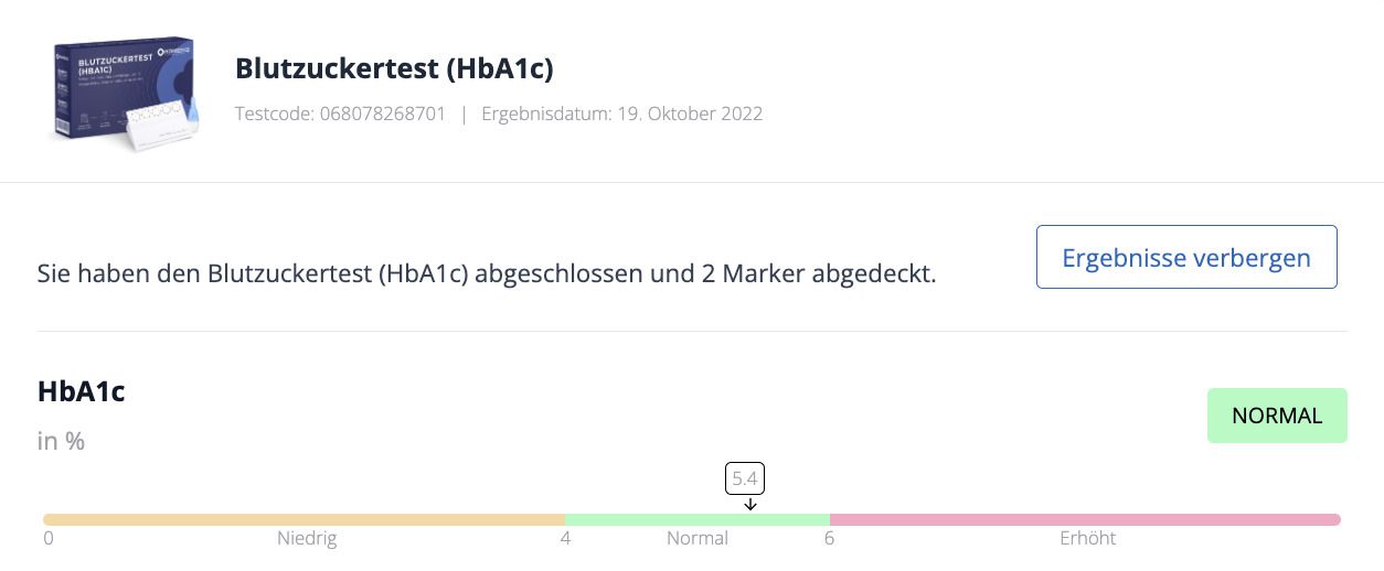 Homed-IQ HbA1c Blutzuckertest