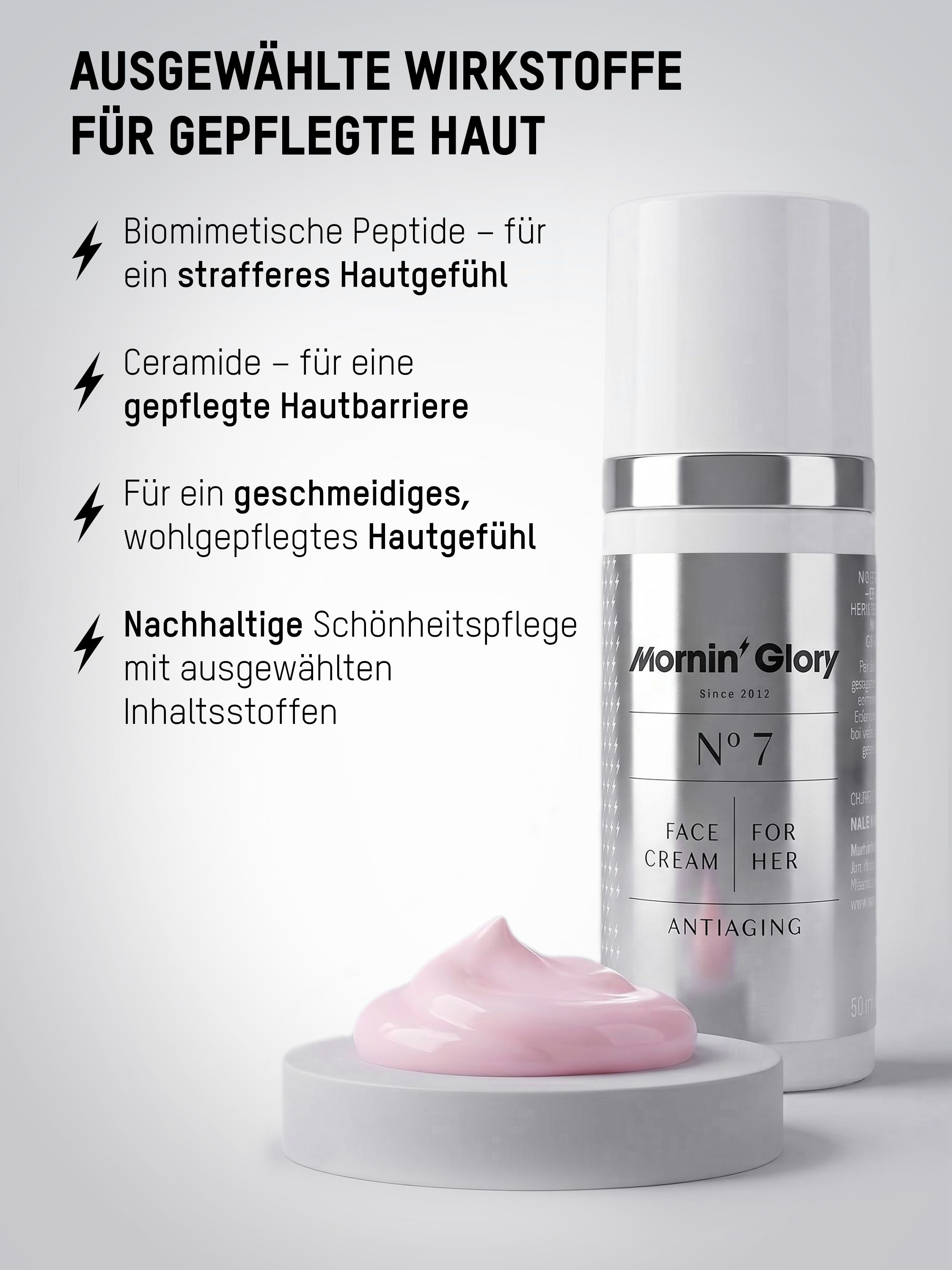 Mornin’ Glory N°7 – Anti-Falten Gesichtscreme für Frauen