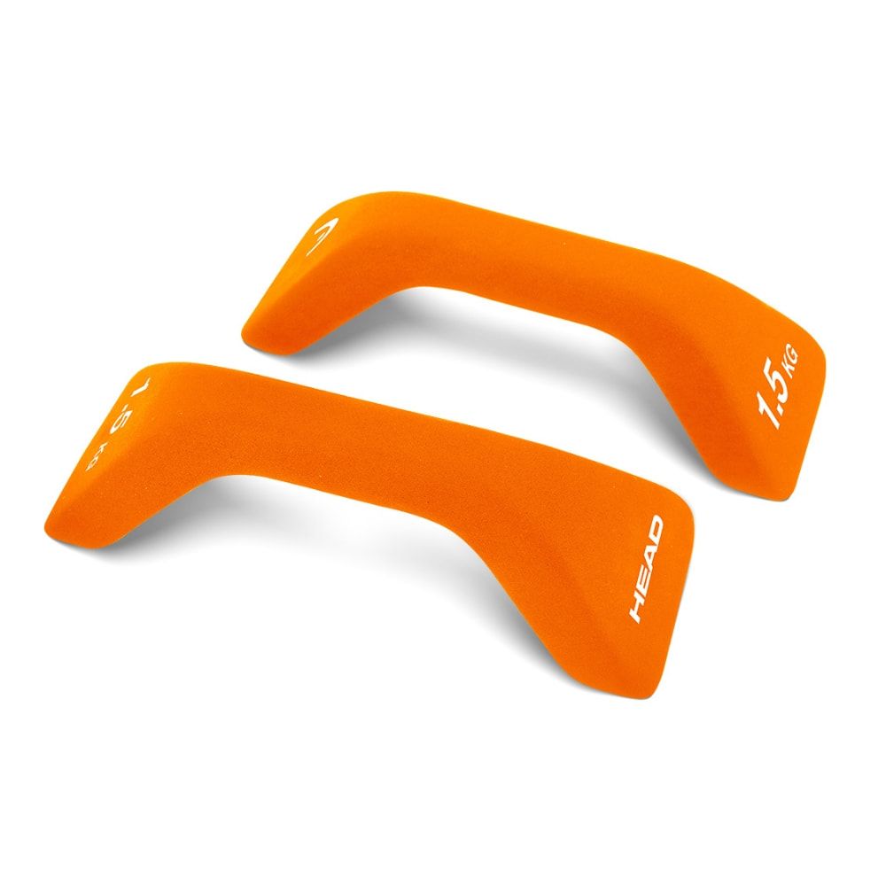 HEAD - Coppia manubri push-up dumbbell peso 1,5 kg arancioni