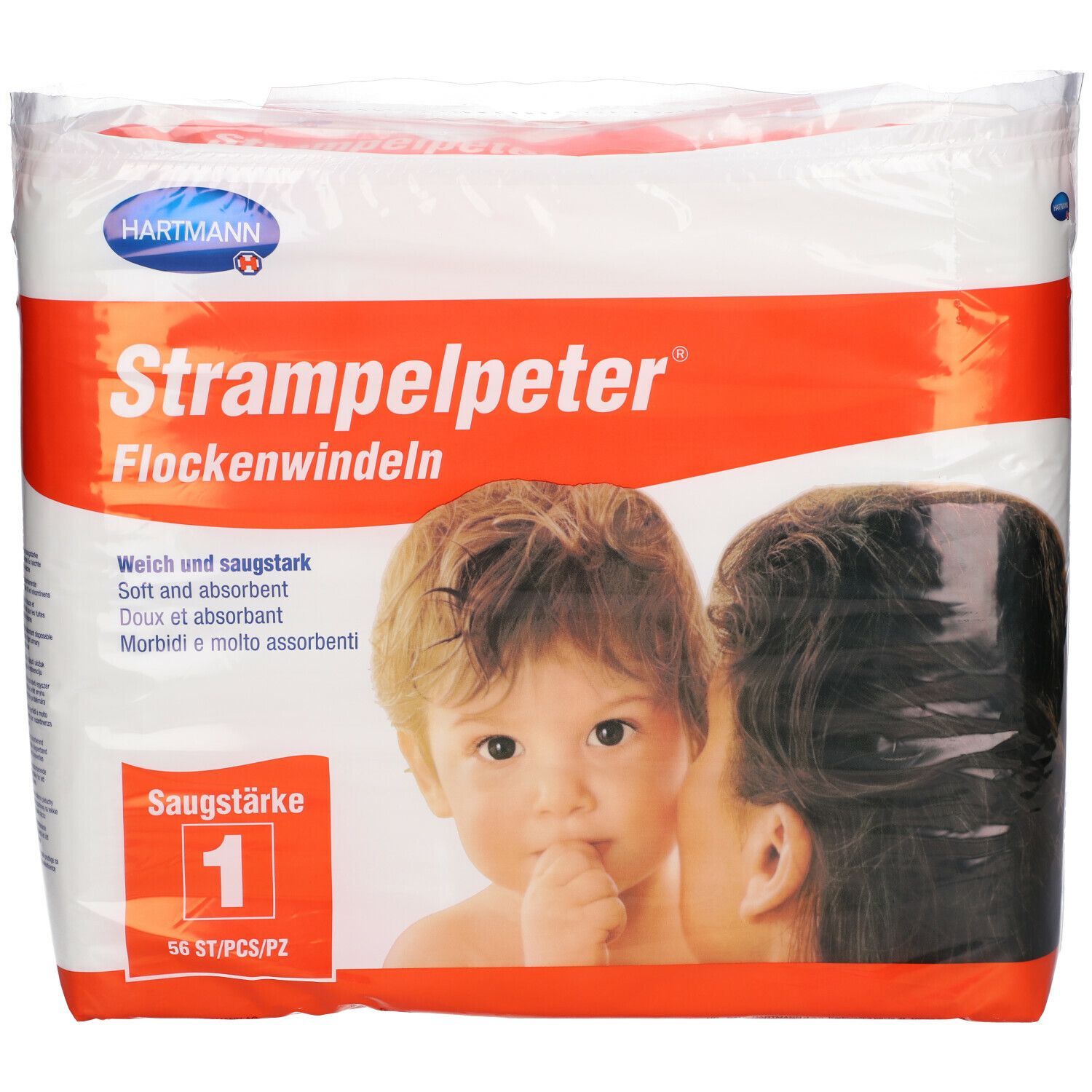 Strampelpeter® Flockenwindeln 35x11cm Saugstärke 1