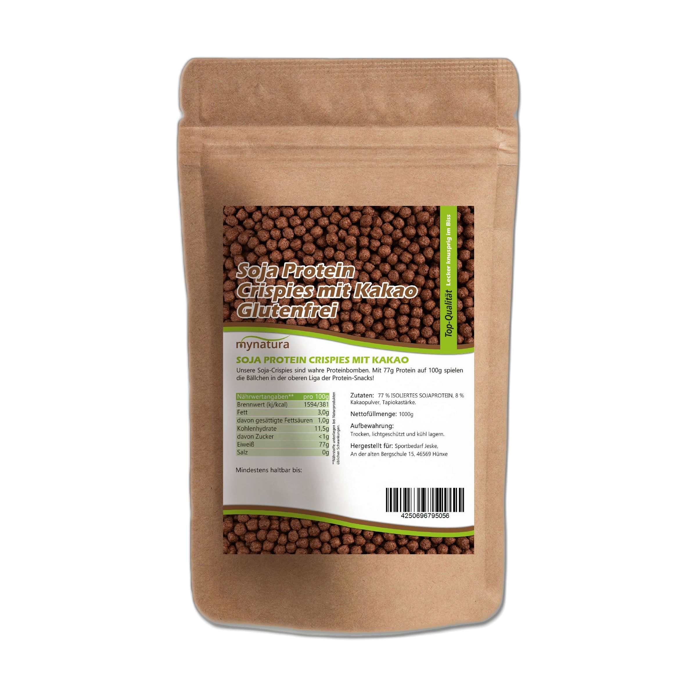 Mynatura Protein Soja Kakao Crispies 1000 g