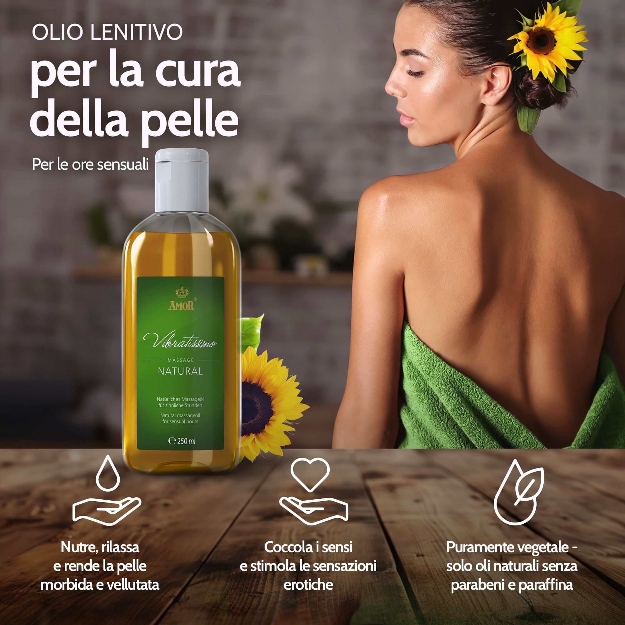 Vibratissimo Massageöl Natural