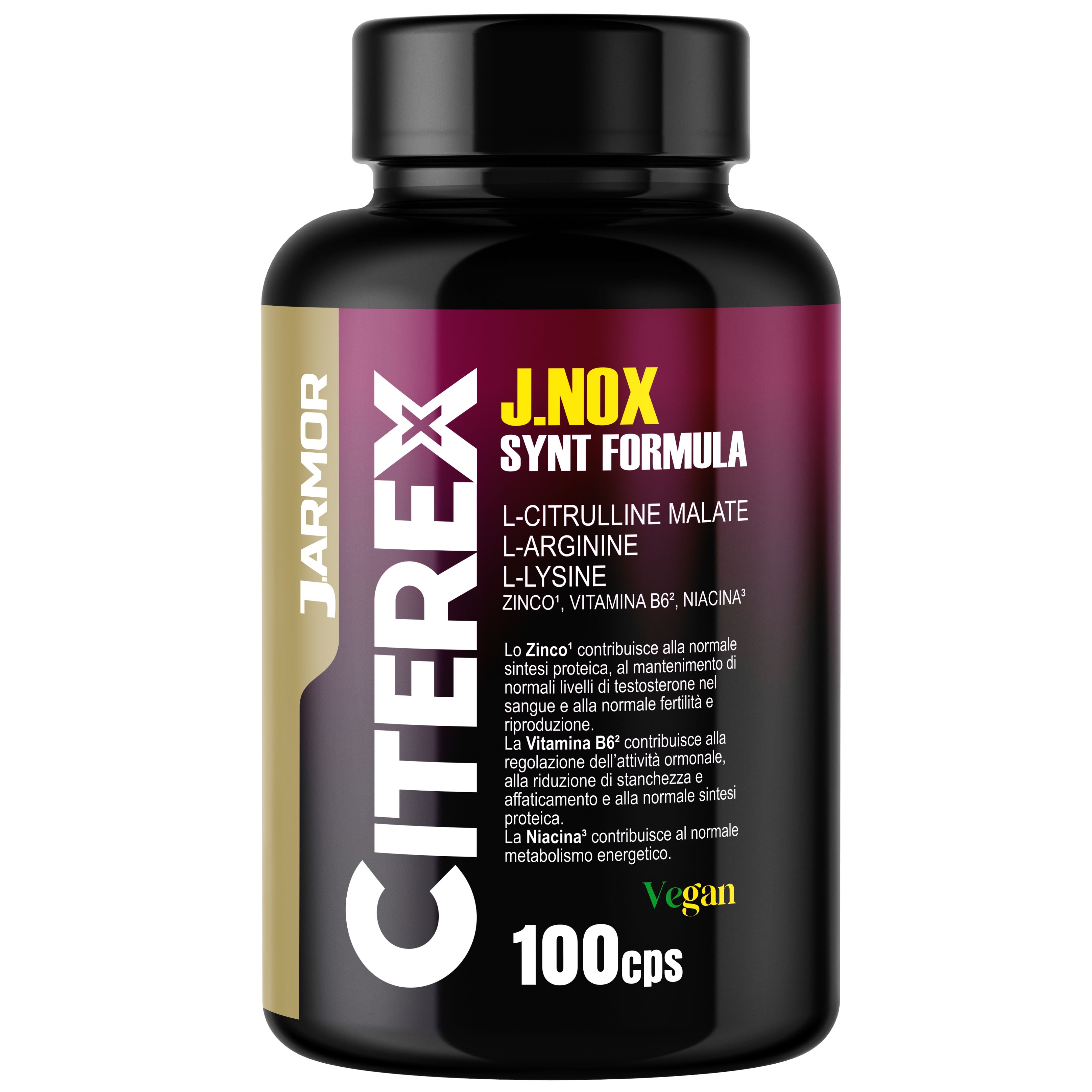 Citerex - Pre-Workout Naturale Senza Caffeina per Energia, Testosterone e Resistenza Muscolare