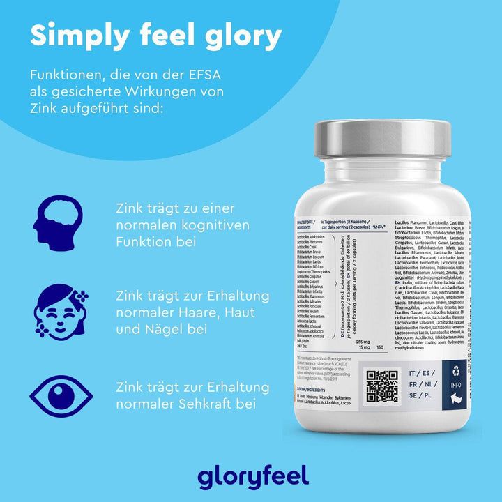gloryfeel® Probivia + Zink 60 Mrd KBE 60 St shopapotheke.at