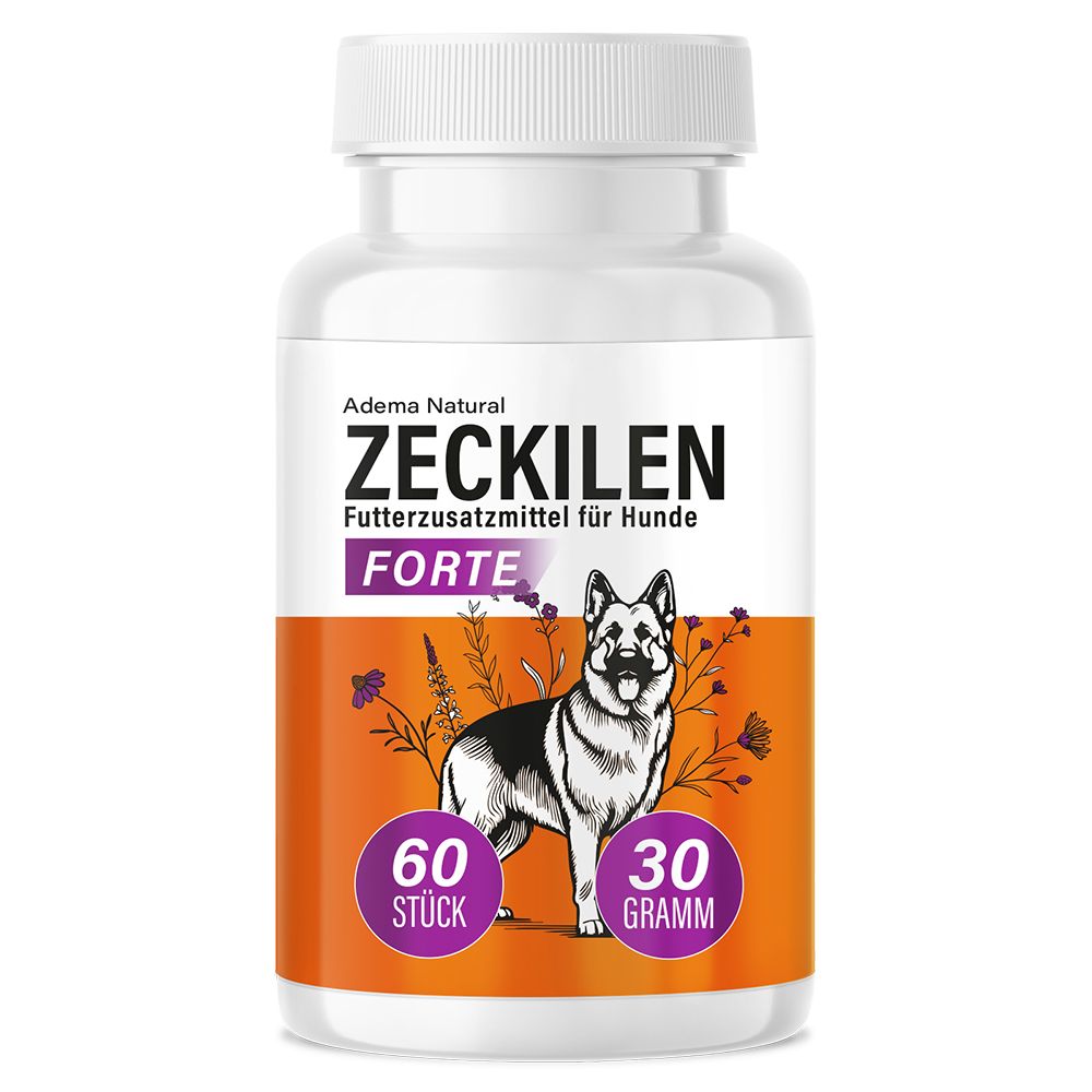 Adema Natural® Zeckilen Forte Blister | Zecken Tabletten ausschließlich für Hunde