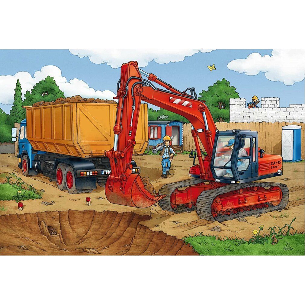 Schmidt Spiele Schmidt Spiele Kinderpuzzle Auf der Baustelle, 3x24 Teile