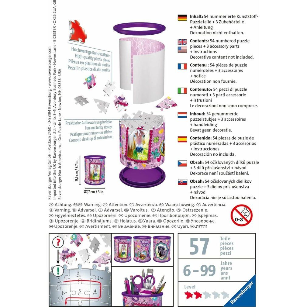 ravensburger 3D-Puzzle-Ständer: Pferd 54 Teile