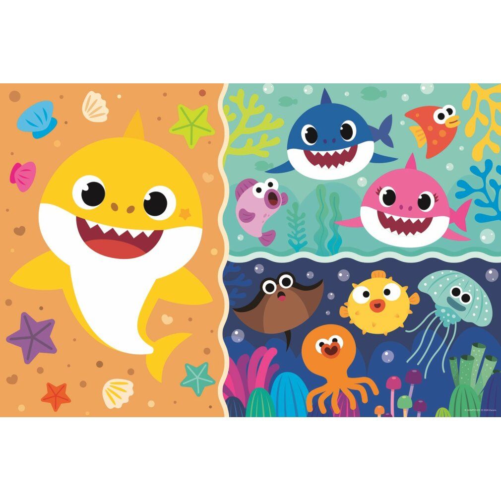 trefl Doppelseitiges Puzzle Baby Hai super giant 15 Teile