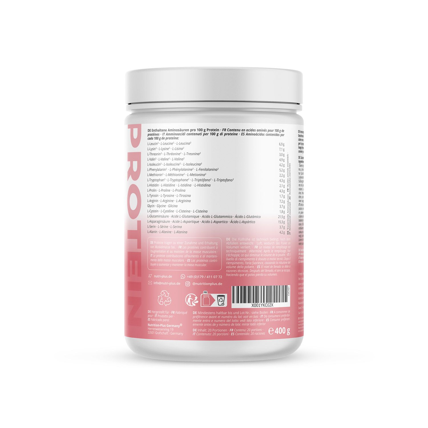 nutri+ Clear Vhey Protein Pulver 400g - Whey Alternative