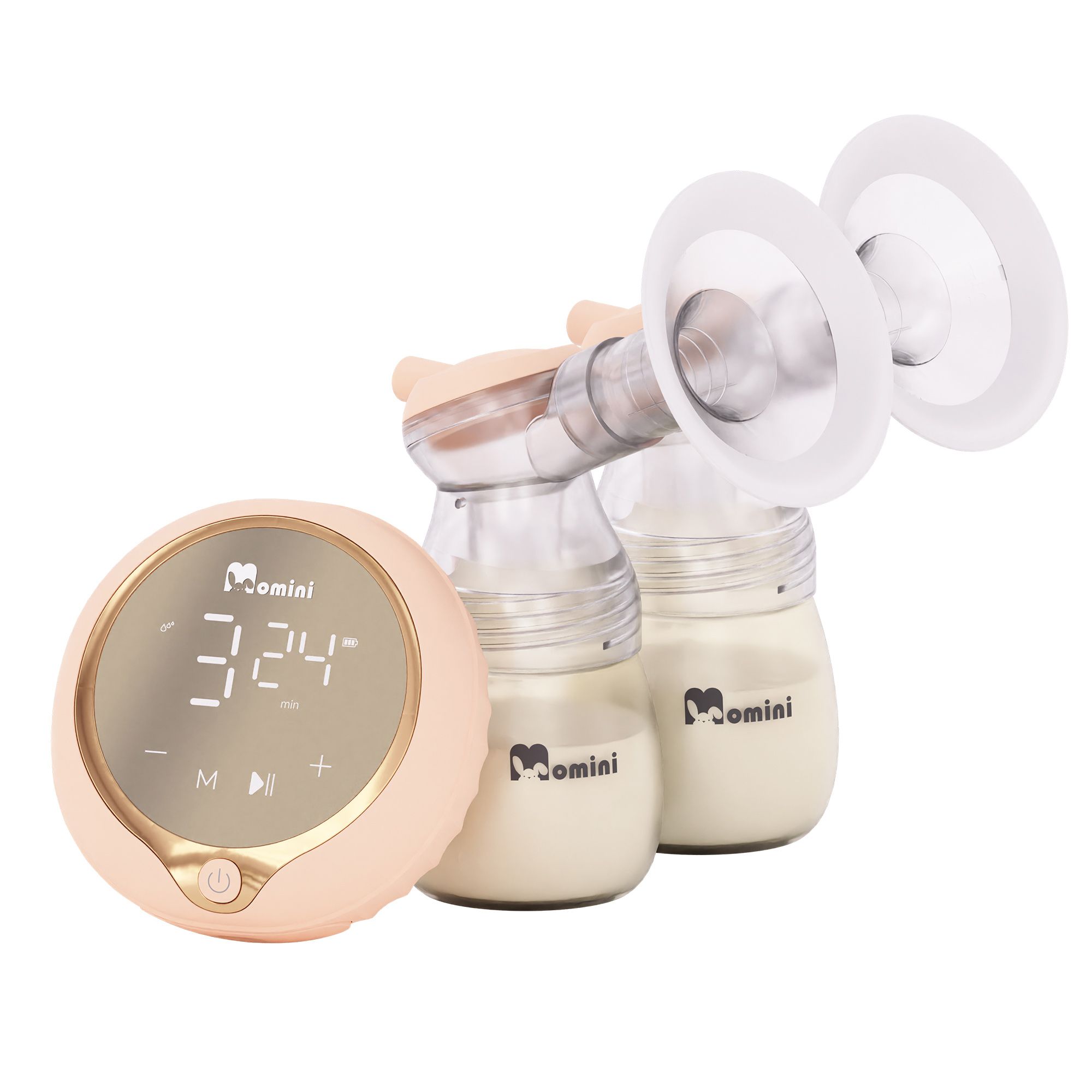 Momini MilkySilky Doppel-Milchpumpe 9 Stufen 1 St