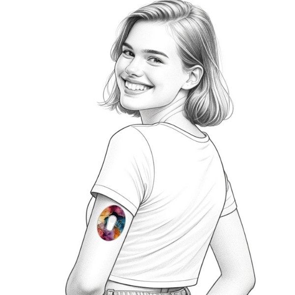 Diasticker® Dexcom G6 Fixiertapes "Colorful Smoke"