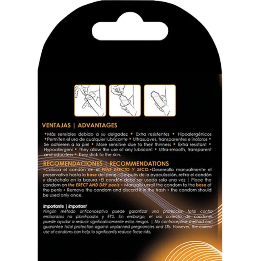 Uniq classic latex free condoms 3 units