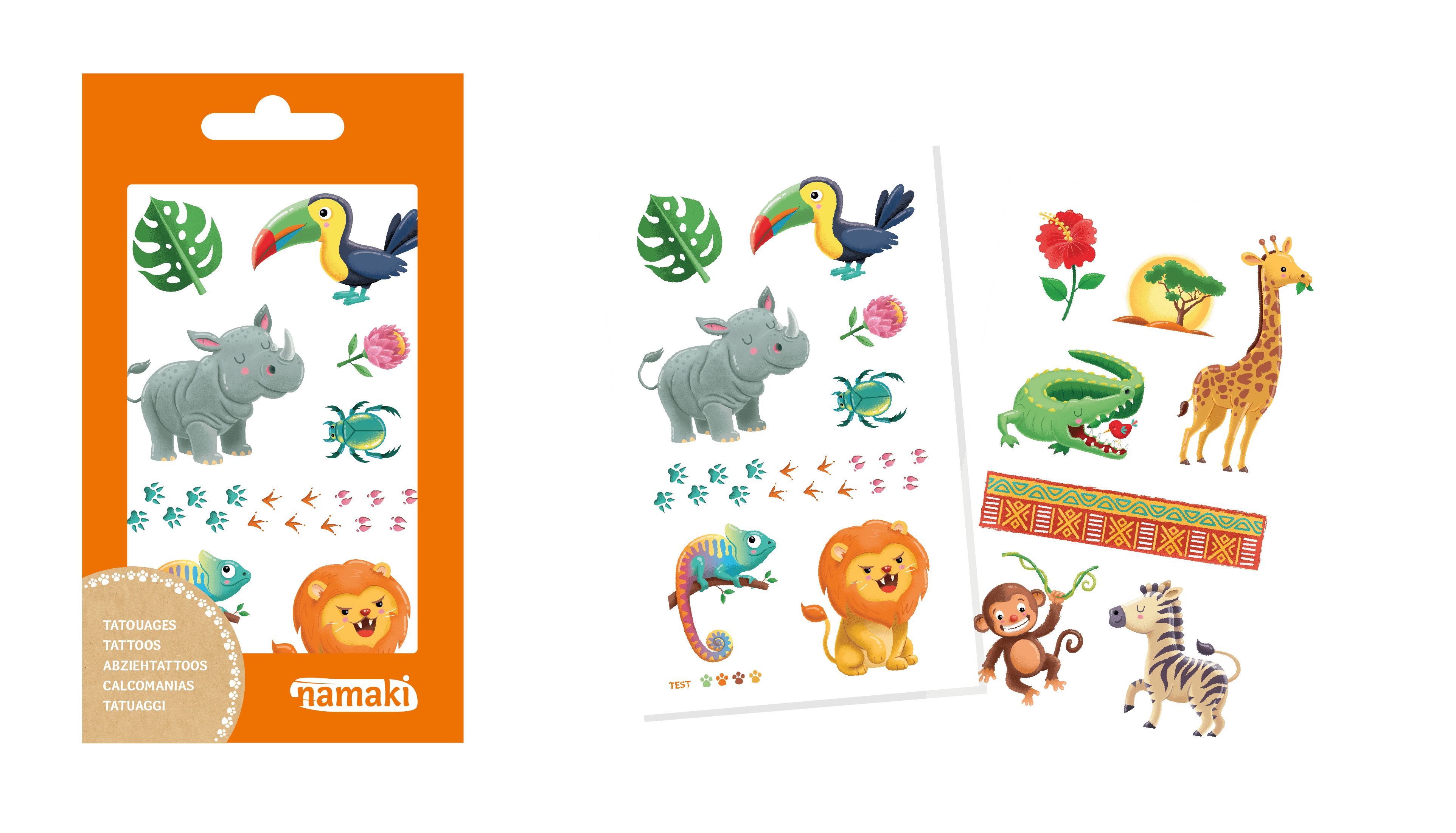 Namaki Kinder Tattoos Wildlife