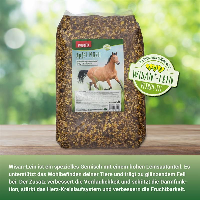 PANTO Apfelmüsli mit Wisan®-Lein 15kg