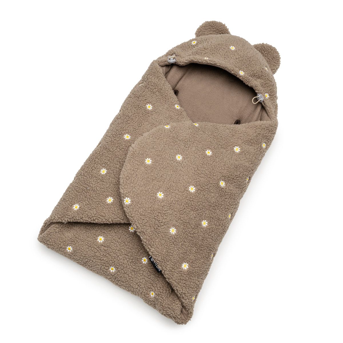 T-Tomi Wrapper Teddy Brown flowers 1 St Decke