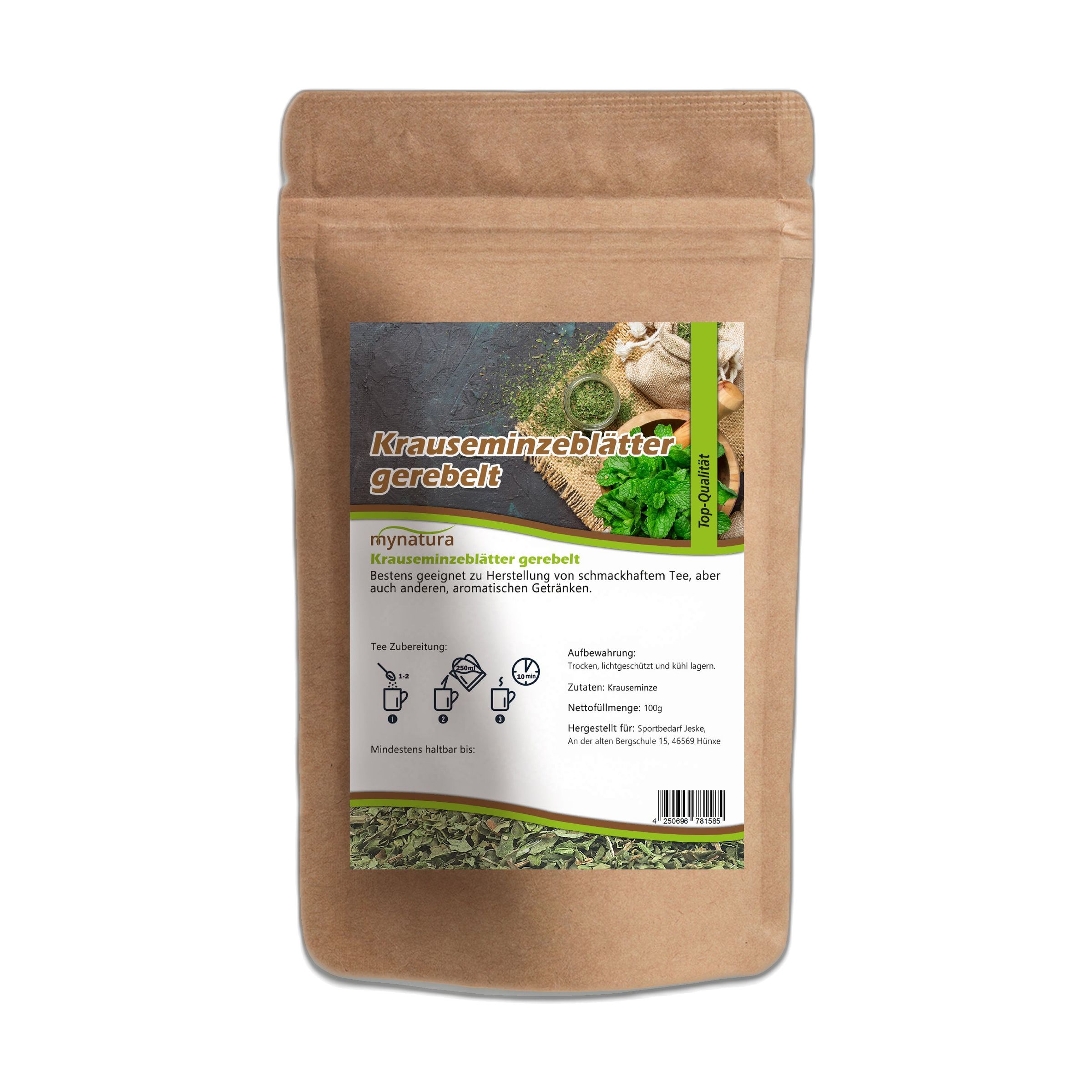 Mynatura Krauseminzblätter gerebelt 100 g