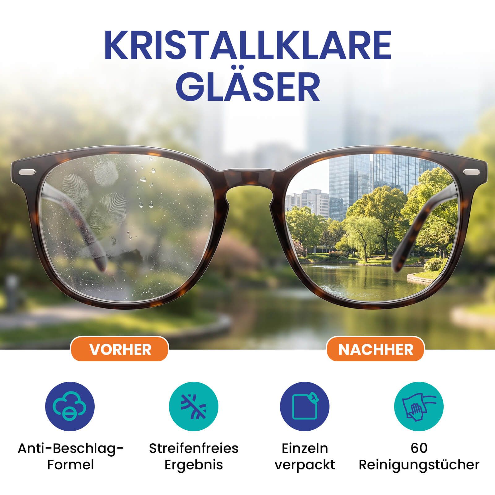 mfa® Antibeschlagtuch Brillen-Reinigungstücher