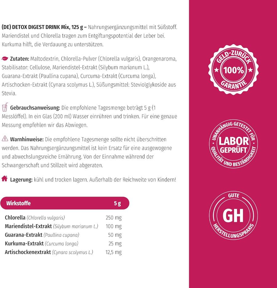 Nature's Finest Detox Digest - entgiften die Verdauung