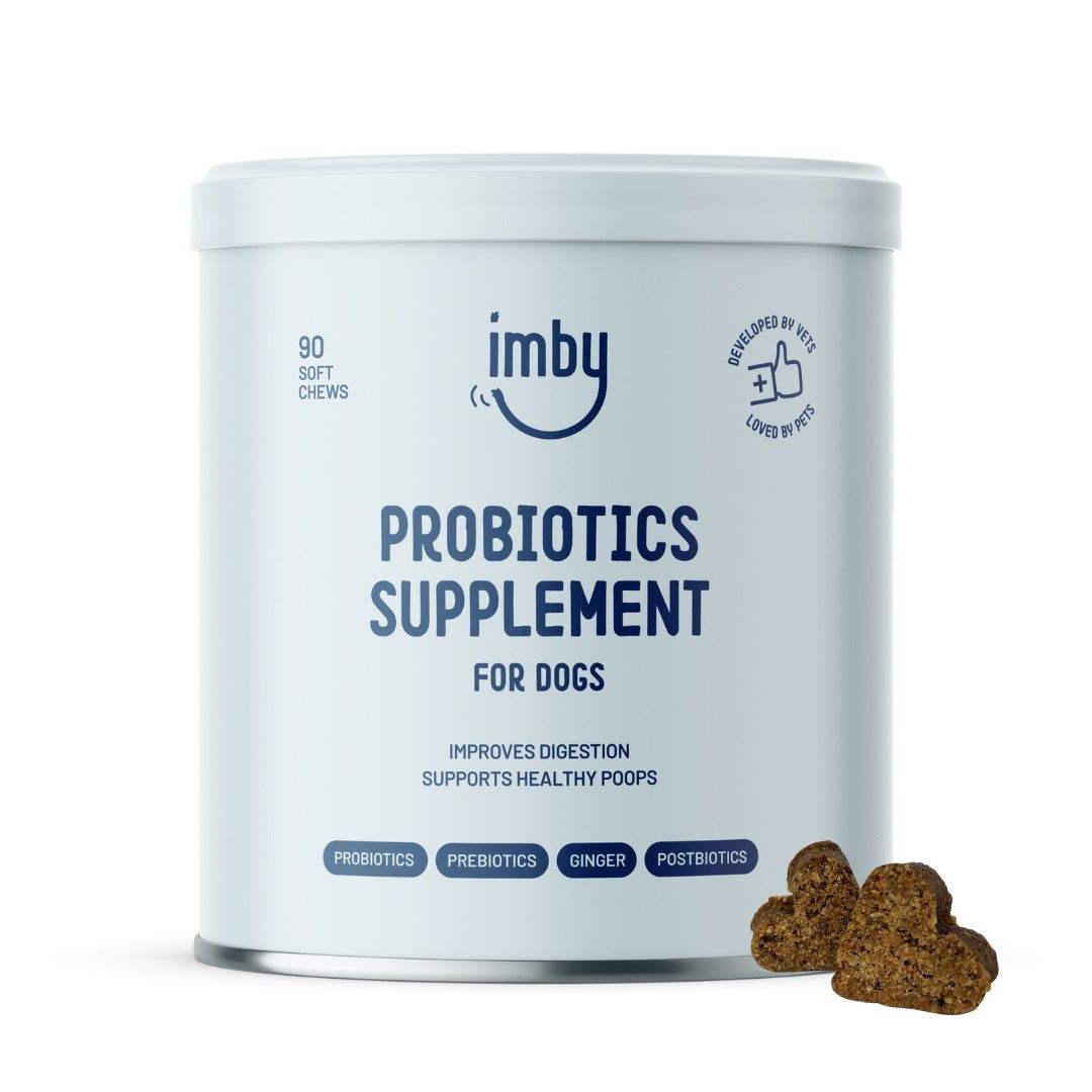 Imby Probiotics - Prä-, Pro- und Postbiotika-Kausnacks für den Hundemagen