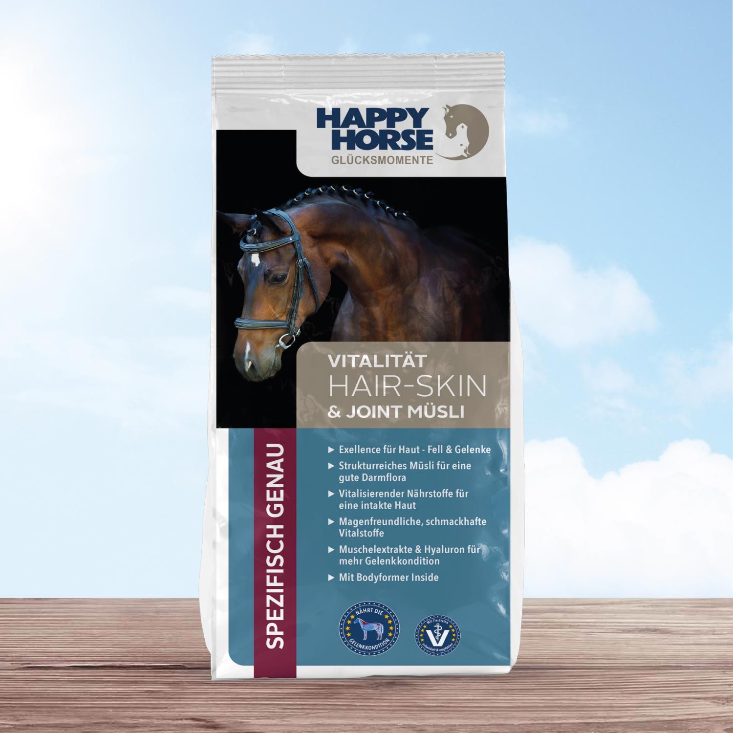 Happy Horse Vitalität Hair-Skin + Joint Müsli 14 kg