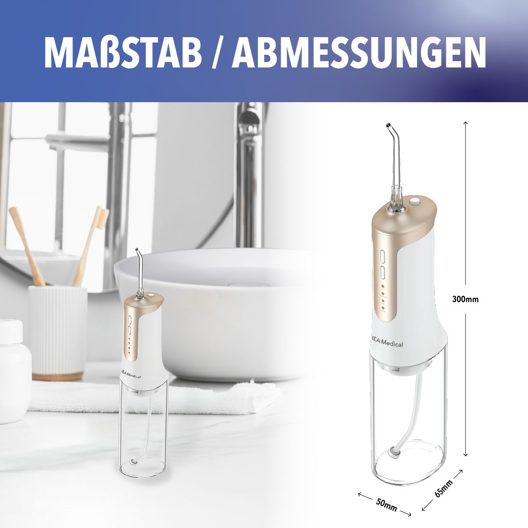 IEA Medical Munddusche FC5200, Höhe 300mm, Breite 50mm, Tiefe 65mm.