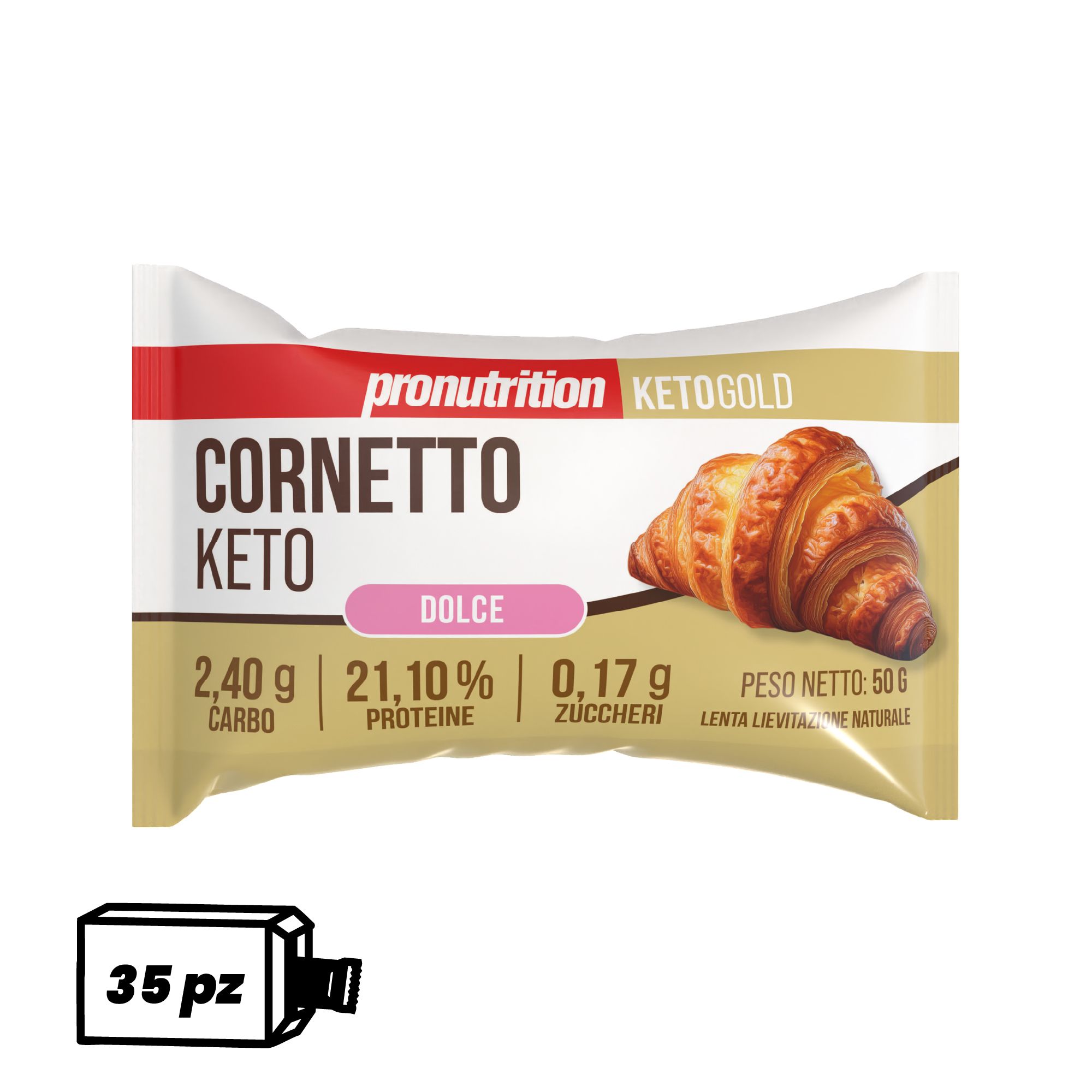 Pronutrition Cornetto keto (35 pezzi x 50 gr, Dolce)