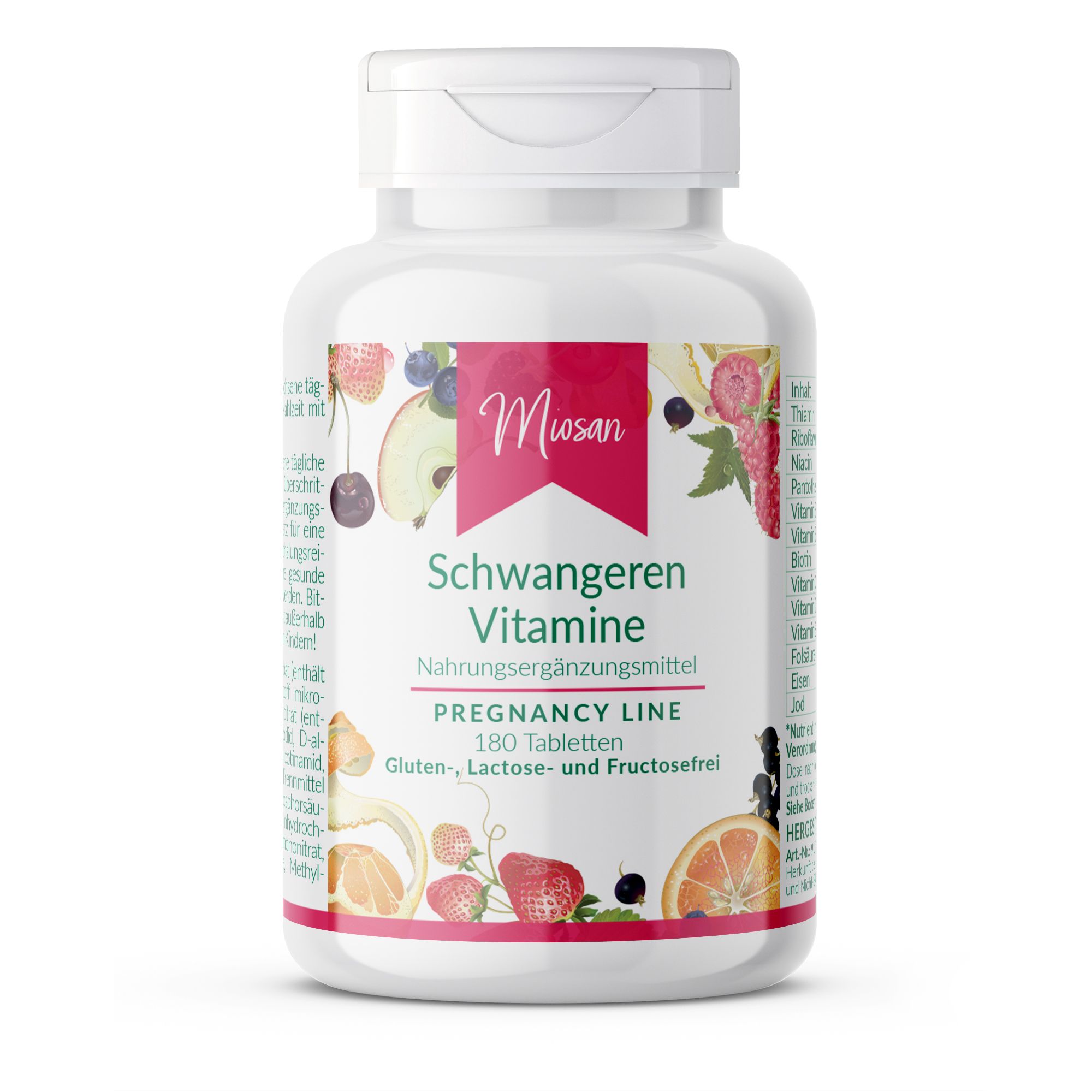 Miosan Schwangeren Vitamine Komplex - Schluckfreundlich 180 St