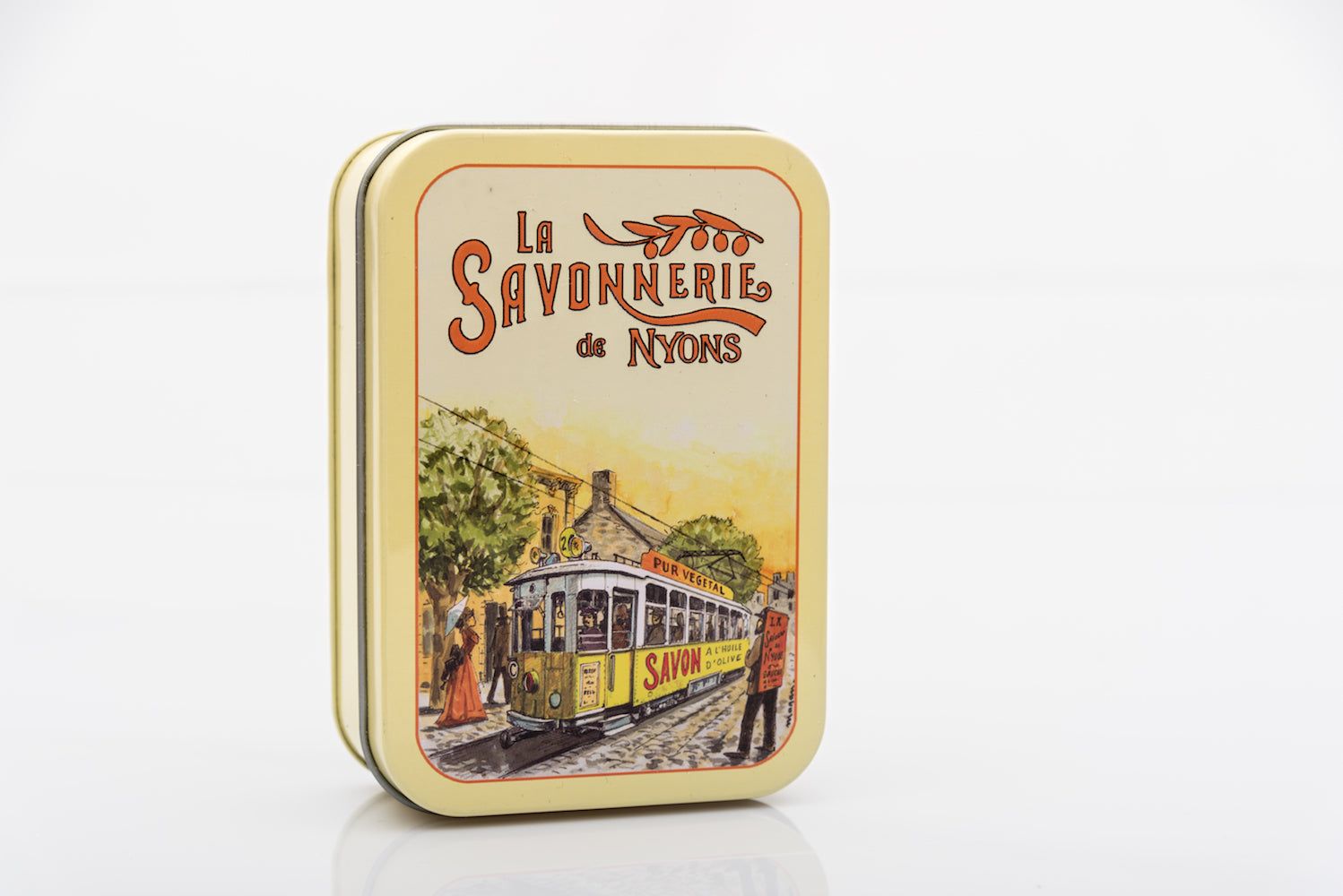 La Savonnerie de Nyons - Metallbox mit Seife "Die Straßenbahn"