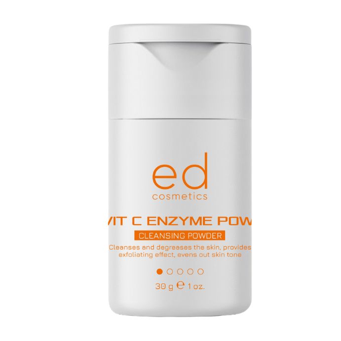 ED COSMETICS Vitamin C Enzympeeling Pulver – sanfte REINIGUNG & Aufhellung für empfindliche Haut