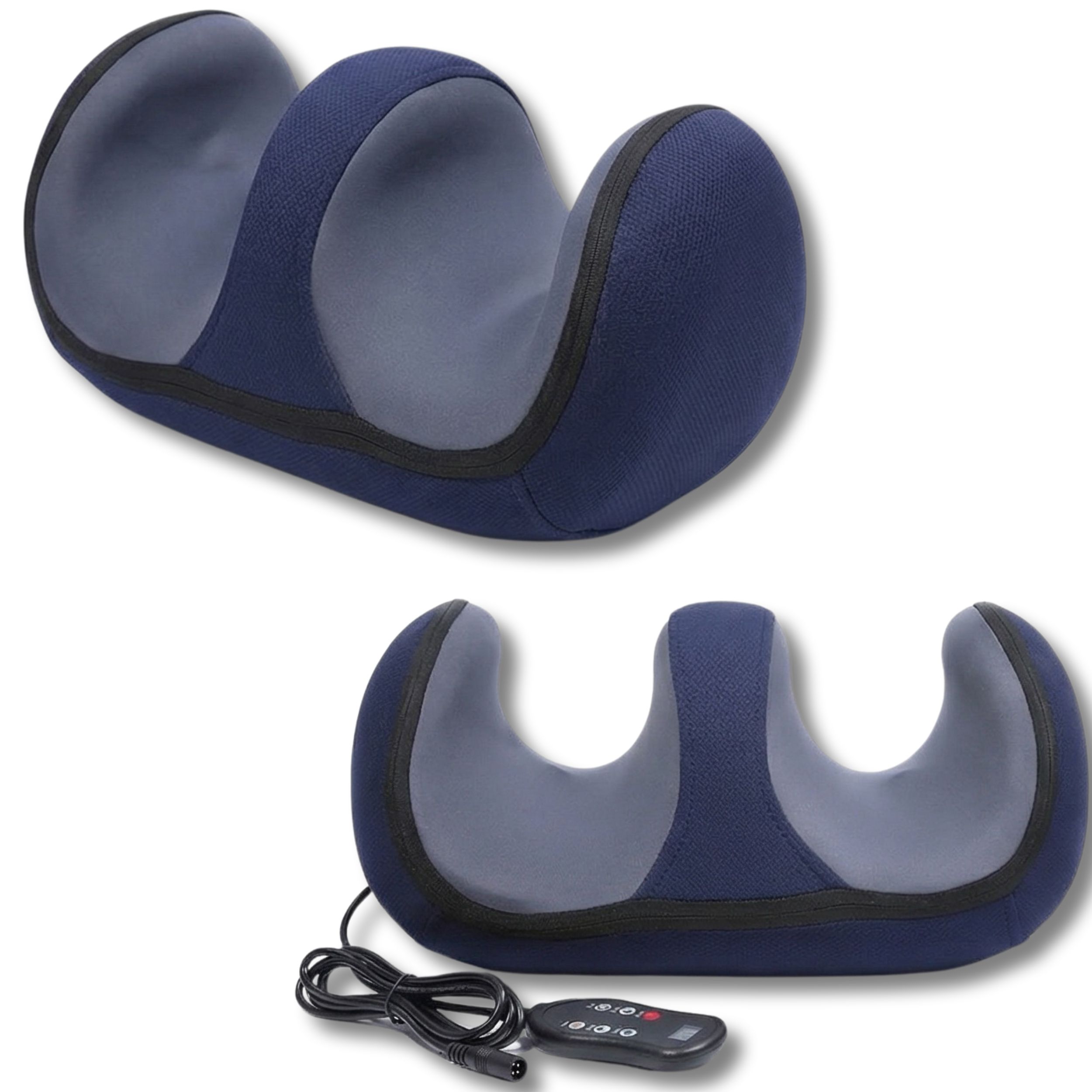 3D-Massagekissen mit Wärme – Gezielt entspannende Massage für Oberschenkel, Hüften, Beine & Füße 37x20 cm