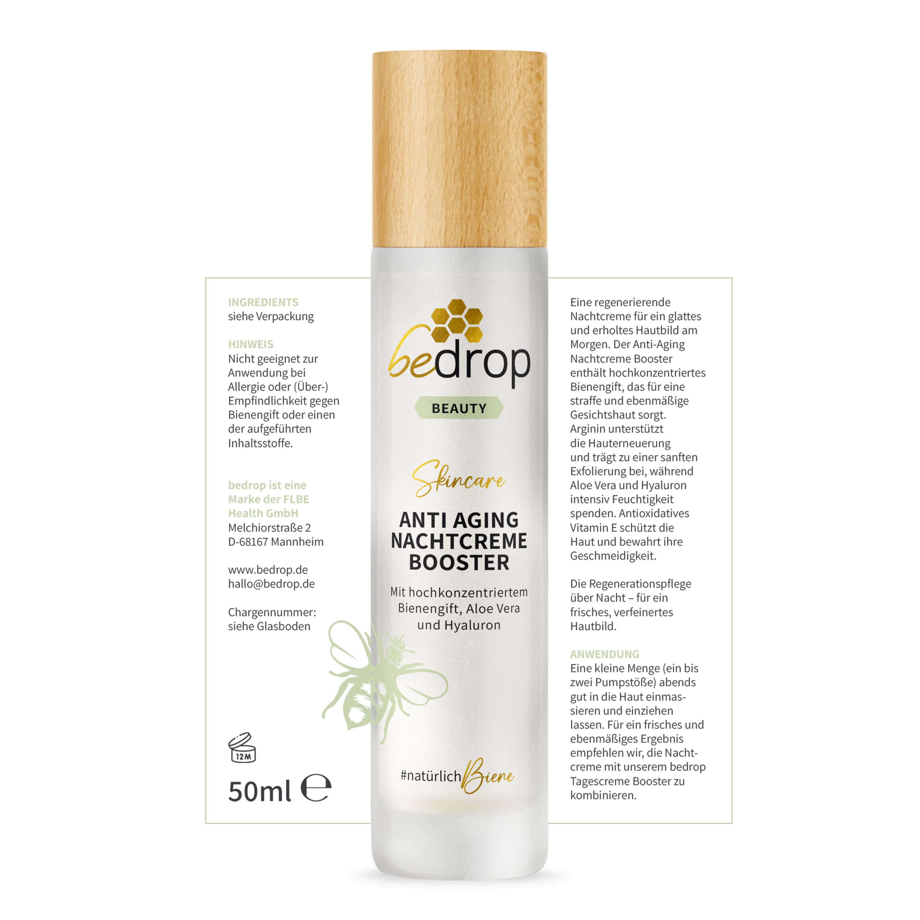 bedrop Anti-Aging-Set | Concentrated Anti Aging Serum & Nachtcreme Booster