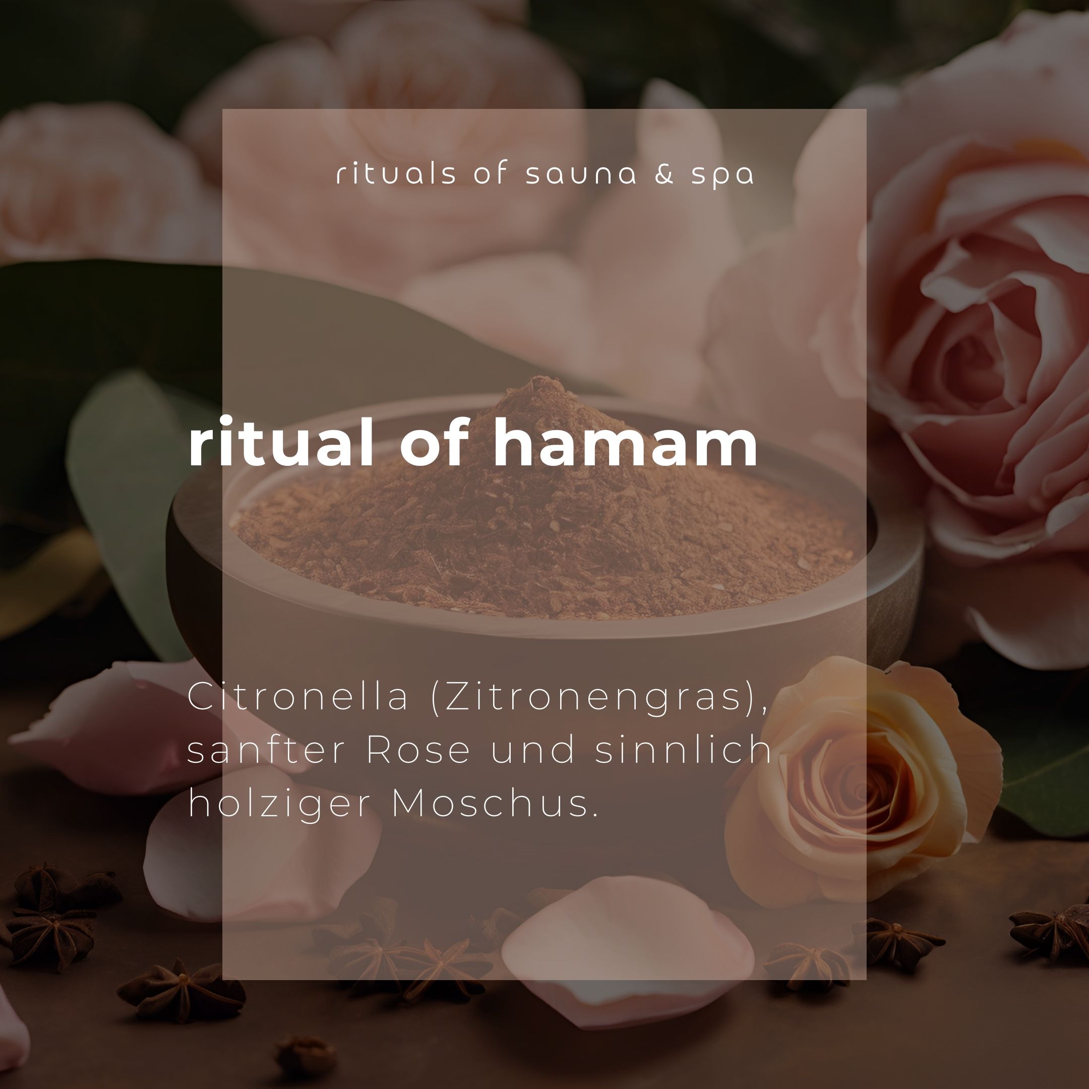Wellow Sauna-Aufguss ritual of hamam