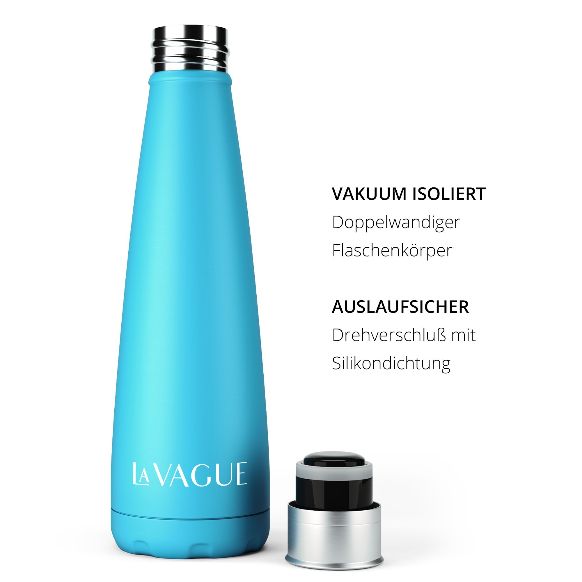 LA VAGUE GRAVITY Edelstahl-Isolierflasche