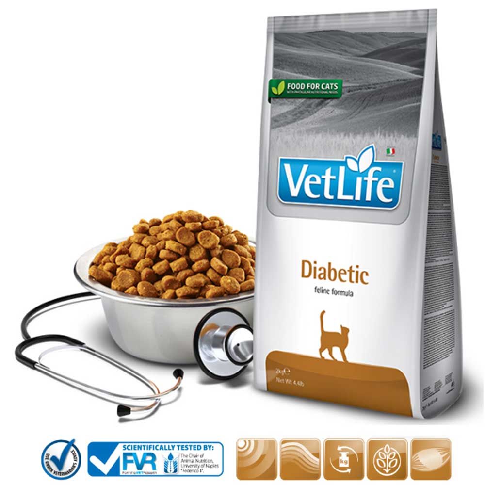 Trockenfutter Farmina VetLife Diabetic - Katze Adult
