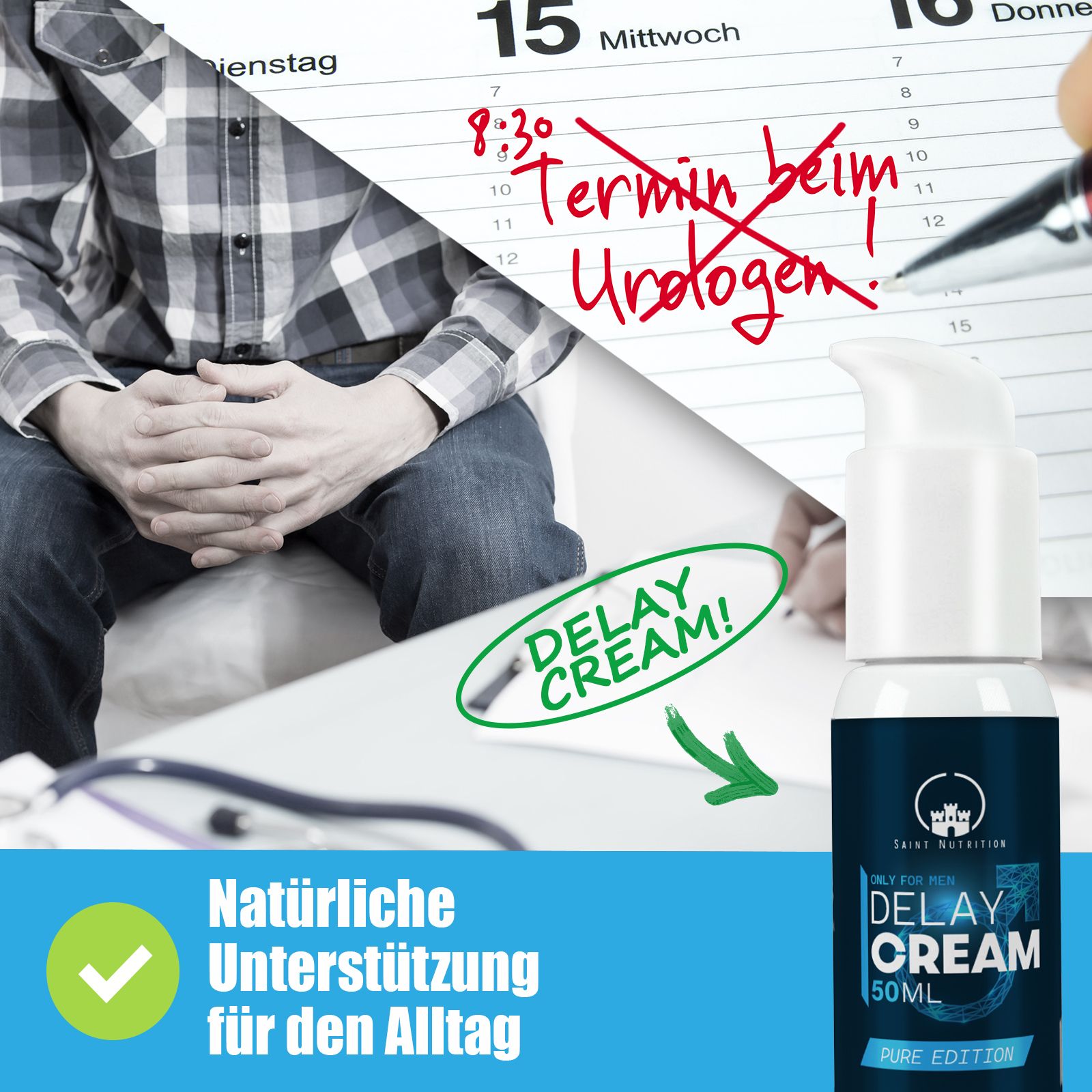 Saint Nutrition® Delay Cream - für den aktiven Mann