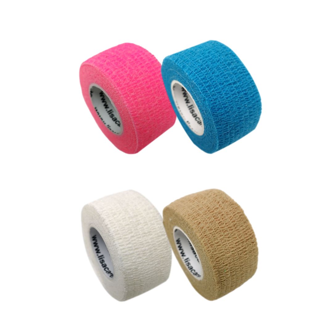 LisaCare cerotti per dita 2,5cmx4,5m - mix di colori