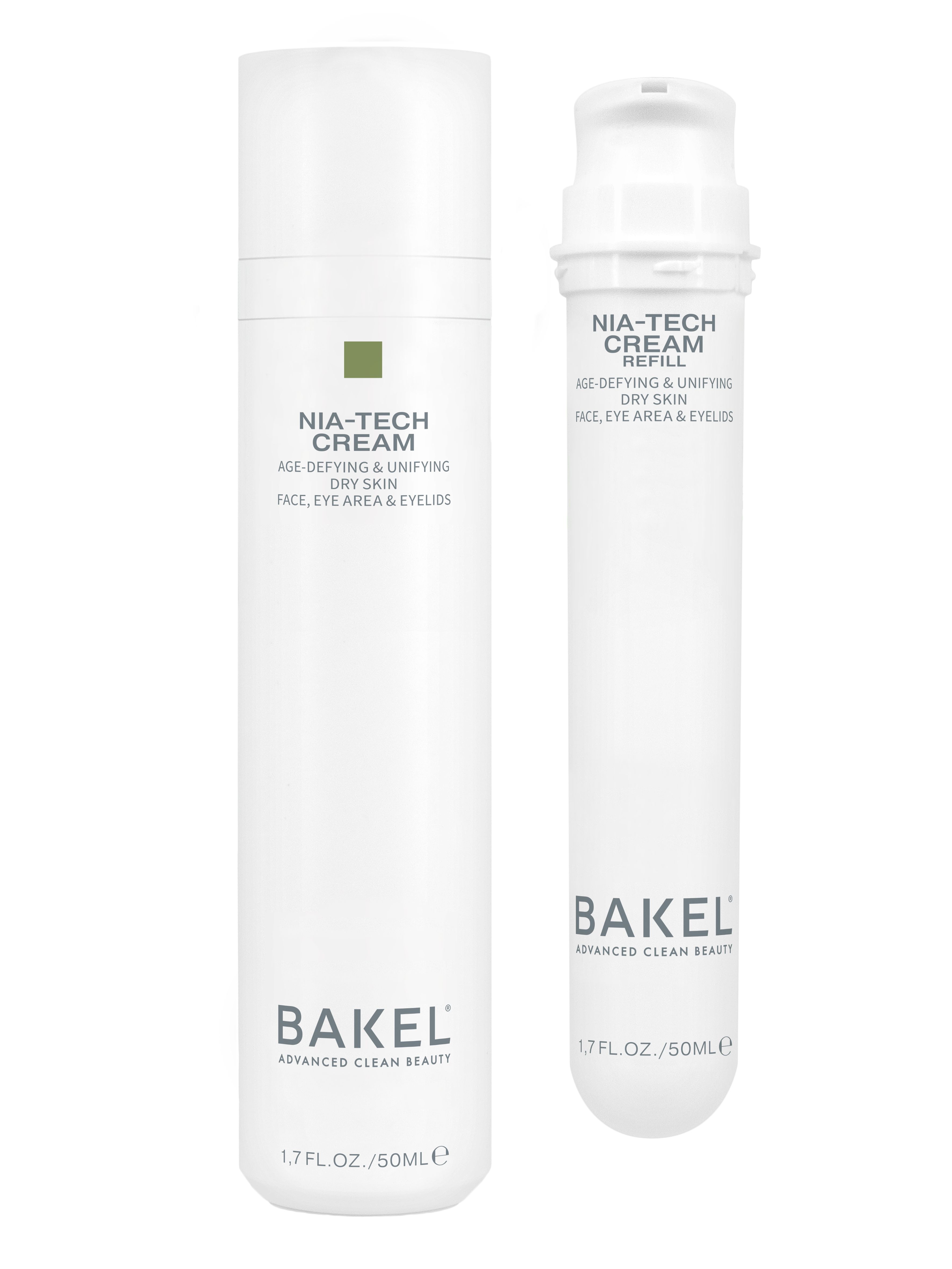 Bakel Nia-tech Cream Dry Skin Case & Refill