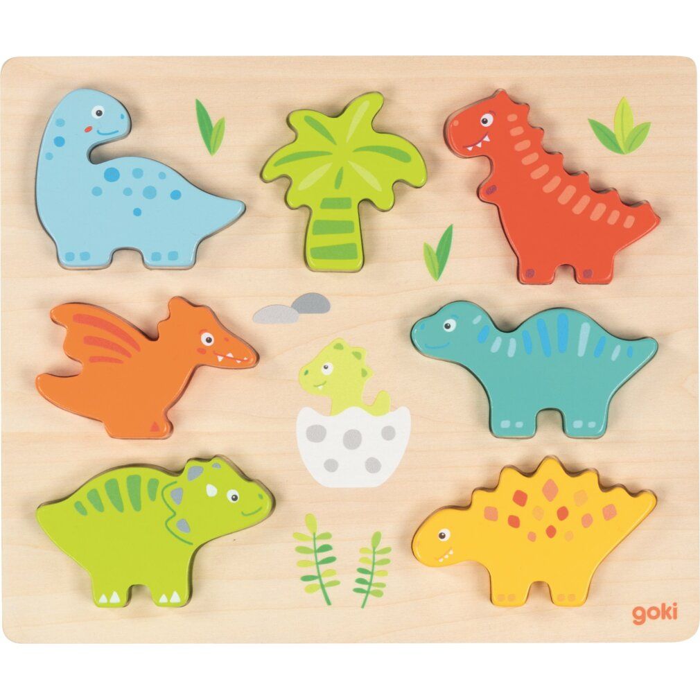 goki puzzle in legno dinosauro