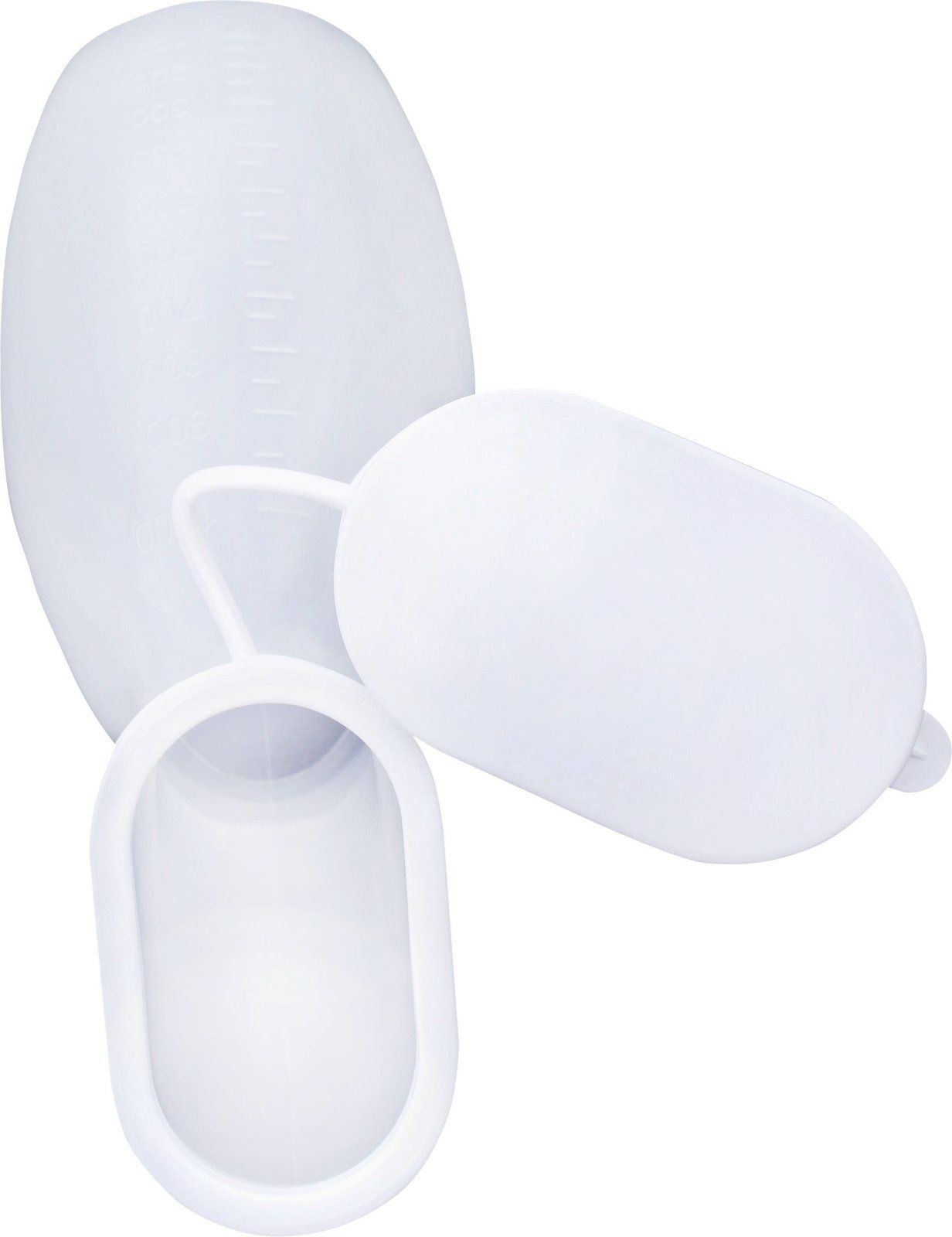 Medi-Inn Urinflasche PP 1000 ml für Frauen milchig