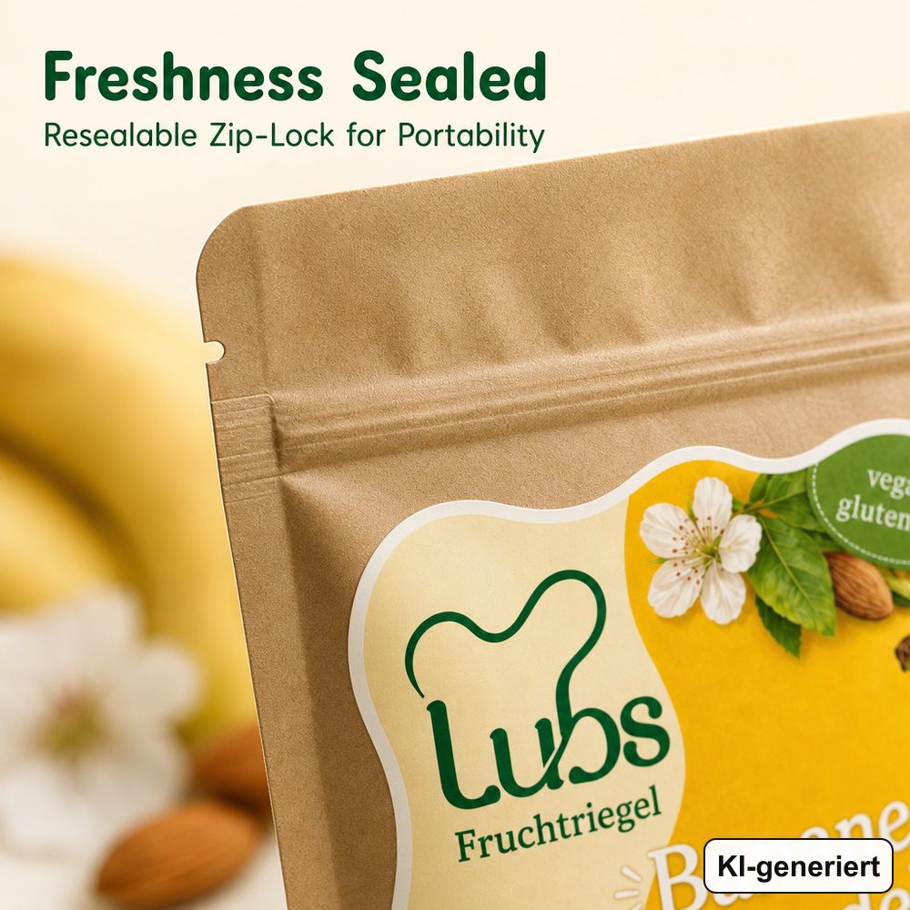 Bio& Vegan Fruchtriegel Banane & Mandel
