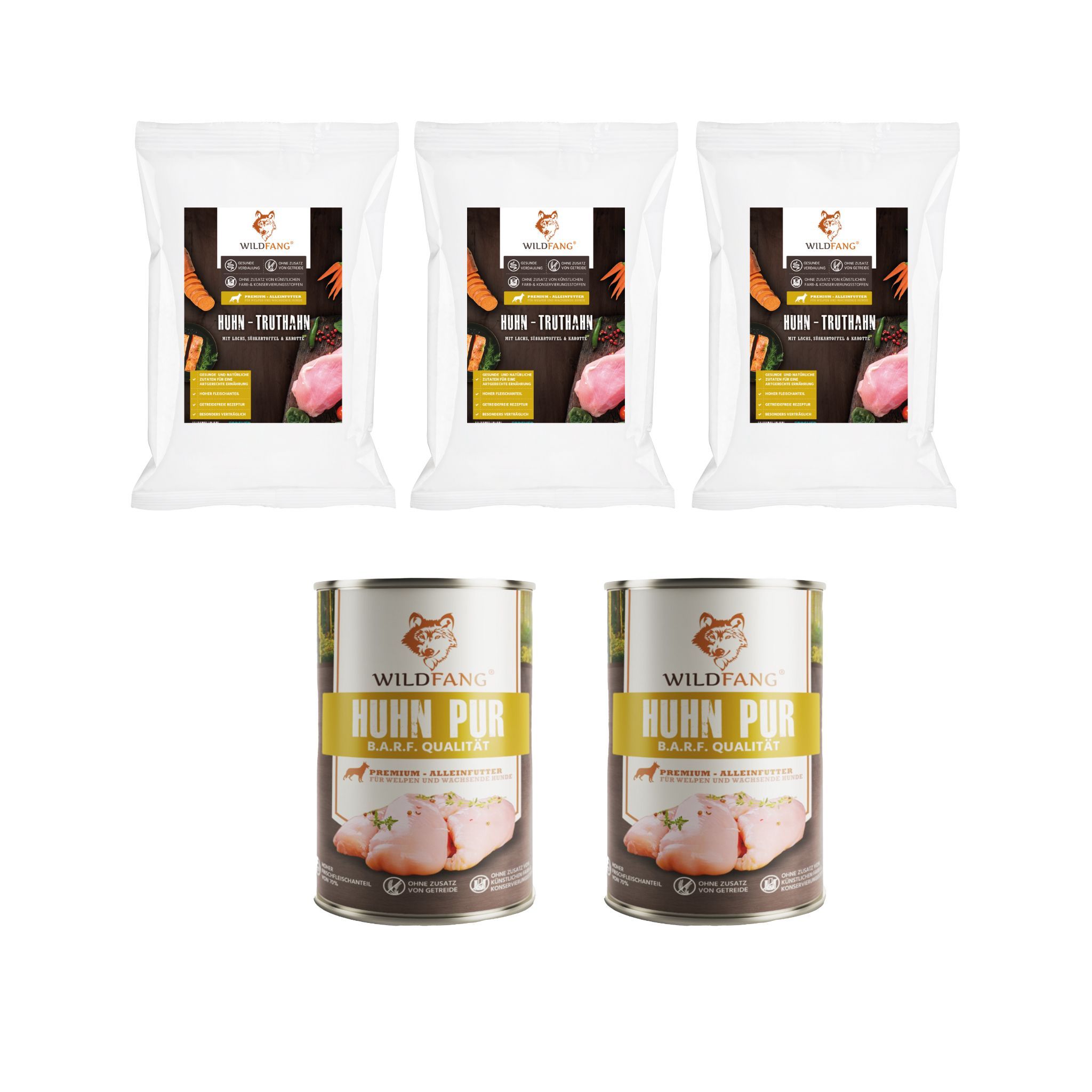 Wildfang - Junior Gourmet Box - Cibo secco e umido