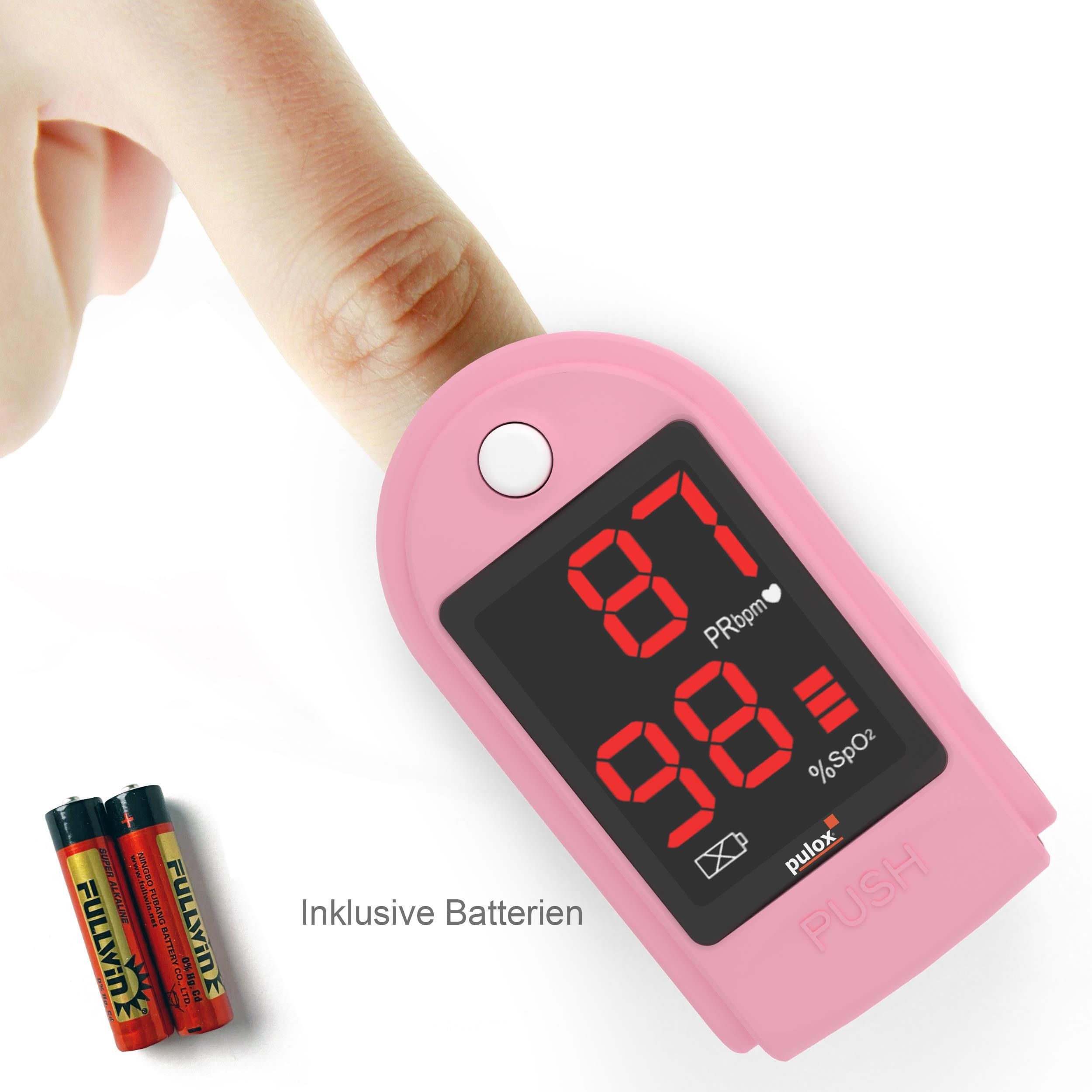 Pulox PO-100 Solo - Finger-Pulsoximeter - Pink