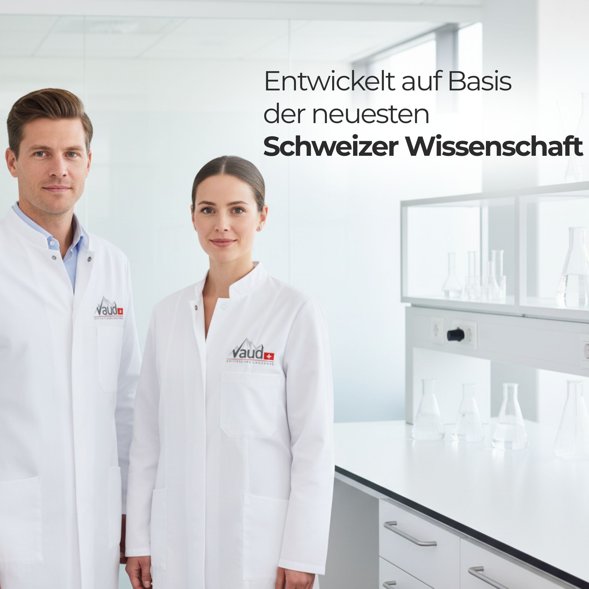 Analyse Zertifikat. Text: Produktname Male Support, Chargennummer, Analyseergebnisse.