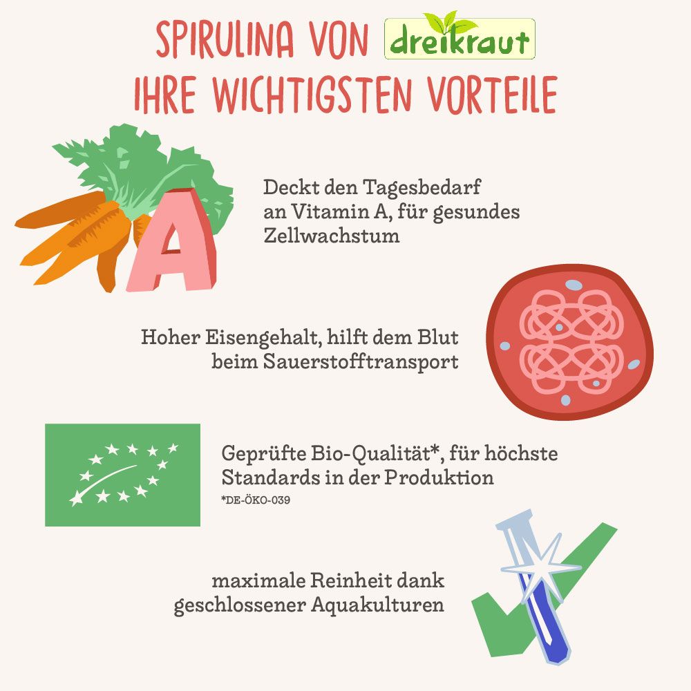 dreikraut®  Bio-Spirulina-Tabletten