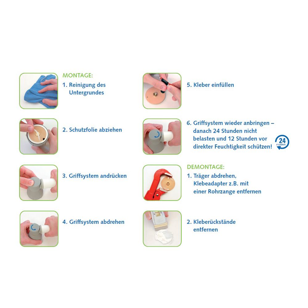 Delficare Varioplus Deluxe Haltegriff ohne Bohren