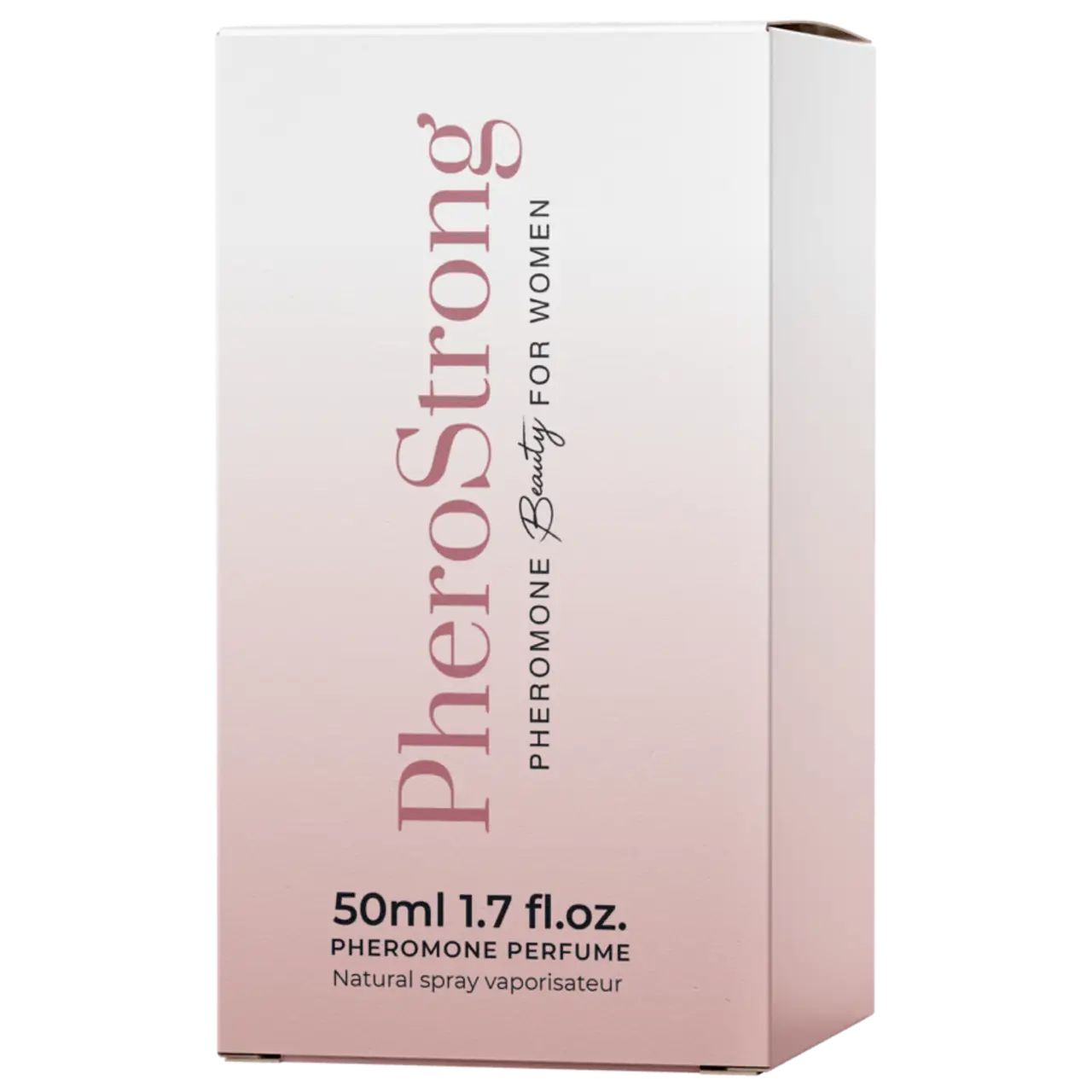 Weiße Verpackung mit Produktnamen und -details in Rosa. Enthält Informationen über den Inhalt und die Marke.
