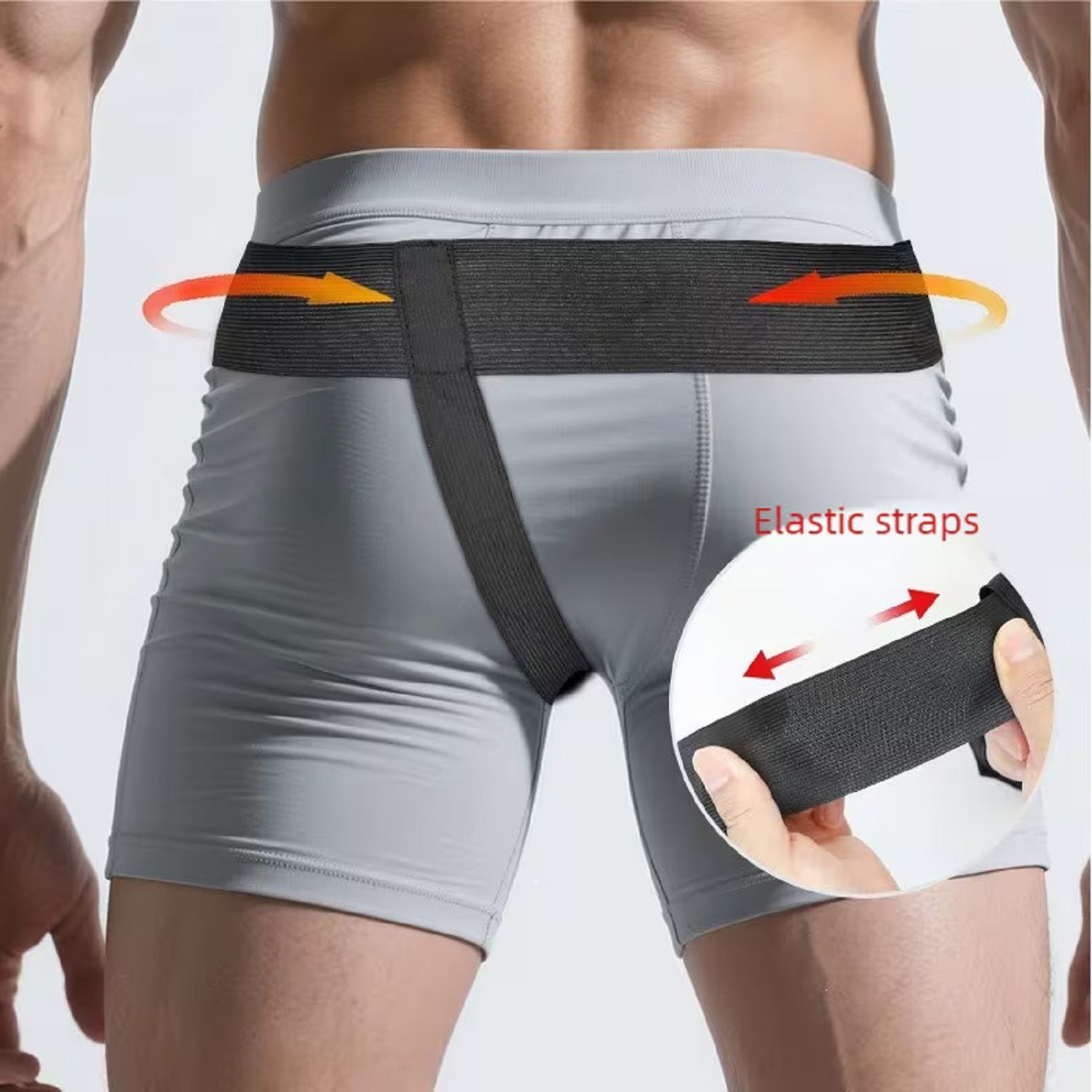 COOL-i Verstellbarer Leisten Stützgürtel für Herren,atmungsaktiv & diskret, links/rechts tragbar