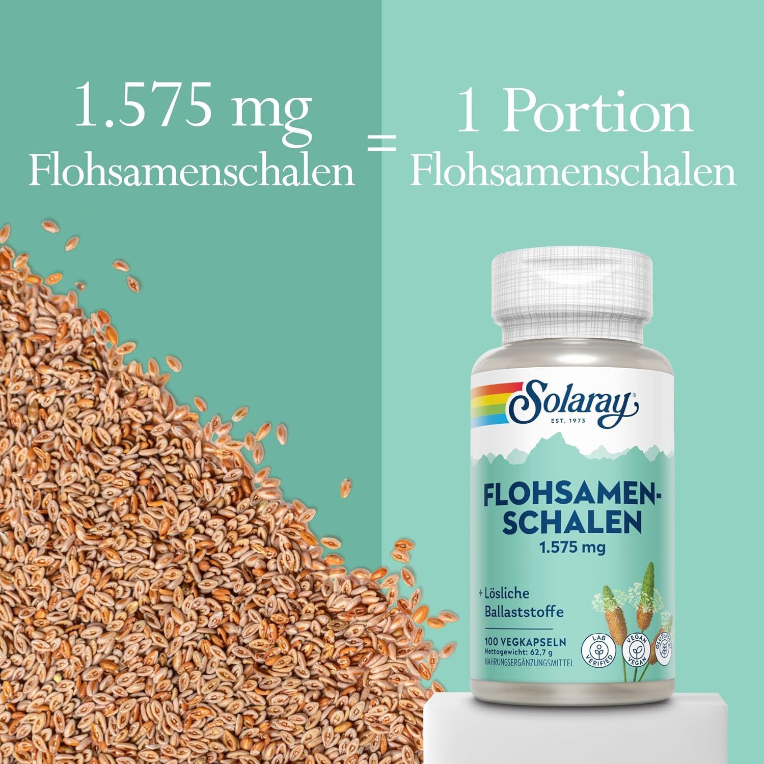 Solaray Flohsamenschalen Kapseln